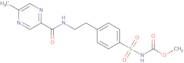 N-[4-[beta-(5-Methylpyrazine-2-carboxamido)ethyl]phenylsulfonyl]methylurethane
