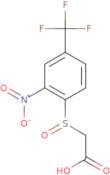 {[2-Nitro-4-(trifluoromethyl)phenyl]sulfinyl}acetic acid