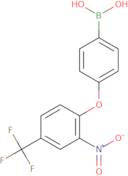 {4-[2-Nitro-4-(trifluoromethyl)phenoxy]phenyl}boronic acid