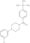 4-(tert-butyl)phenyl 4-(3-chlorophenyl)piperazinyl ketone