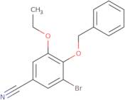 4-(Benzyloxy)-3-bromo-5-ethoxybenzonitrile