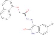 5-bromo-3-(2-(1-naphthoxy)acetylhydrazidyl)-2-oxoindoline