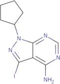 1-cyclopentyl-3-iodo-1H-pyrazolo[3,4-d]pyrimidin-4-amine