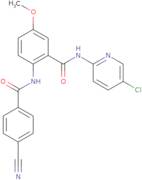 N-(5-chloropyridin-2-yl)-2-(4-cyanobenzamido)-5-methoxybenzamide