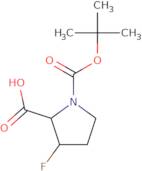 (2R,3R)-1-[(tert-Butoxy)carbonyl]-3-fluoropyrrolidine-2-carboxylic acid