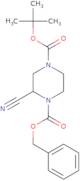4-Benzyl 1-tert-butyl 3-cyanopiperazin-1,4-dicarboxylate