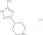 4-(5-Methyl-1H-1,2,4-triazol-3-yl)piperidine hydrochloride