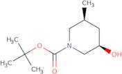 rac-tert-Butyl (3R,5S)-3-hydroxy-5-methylpiperidine-1-carboxylate