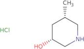 rac-(3R,5S)-5-Methylpiperidin-3-ol hydrochloride