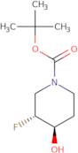 trans-1-BOC-3-Fluoro-4-hydroxypiperidine