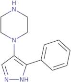 1-(3-Phenyl-1H-pyrazol-4-yl)piperazine