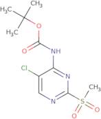 tert-Butyl (5-chloro-2-(methylsulfonyl)pyrimidin-4-yl)carbamate