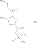 Trans-4-amino-1-N-Boc-3-pyrrolidinecarboxylic acid ethyl ester hydrochloride