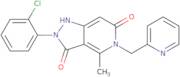 2-(2-Chlorophenyl)-4-methyl-5-(pyridin-2-ylmethyl)-1H-pyrazolo[4,3-c]pyridine-3,6(2H,5H)-dione