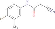 2-Cyano-N-(4-fluoro-3-methylphenyl)acetamide