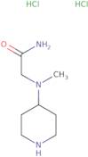 2-[Methyl(piperidin-4-yl)amino]acetamide dihydrochloride