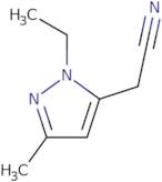2-(1-Ethyl-3-methyl-1H-pyrazol-5-yl)acetonitrile