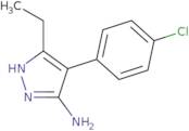 4-(4-Chlorophenyl)-3-ethyl-1H-pyrazol-5-amine