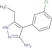 4-(3-Chlorophenyl)-3-ethyl-1H-pyrazol-5-amine