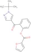 2-{[1-(tert-Butyl)-1H-pyrazol-4-yl]carbonyl}phenyl 2-furoate