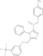 4-Methylbenzyl 4-phenyl-5-{[3-(trifluoromethyl)phenoxy]methyl}-4H-1,2,4-triazol-3-yl sulfoxide