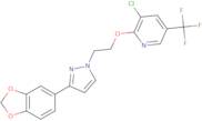 2-{2-[3-(1,3-Benzodioxol-5-yl)-1H-pyrazol-1-yl]ethoxy}-3-chloro-5-(trifluoromethyl)pyridine