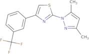 2-(3,5-Dimethyl-1H-pyrazol-1-yl)-4-[3-(trifluoromethyl)phenyl]-1,3-thiazole