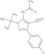 N-[1-(tert-Butyl)-3-(4-chlorophenyl)-4-cyano-1H-pyrazol-5-yl]acetamide