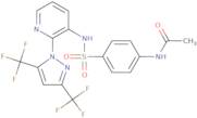 N-{4-[({2-[3,5-Bis(trifluoromethyl)-1H-pyrazol-1-yl]-3-pyridinyl}amino)sulfonyl]phenyl}acetamide