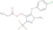 [5-[(4-Chlorophenyl)sulfanyl]-1-methyl-3-(trifluoromethyl)-1H-pyrazol-4-yl]methyl propionate