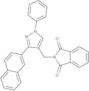 2-{[3-(2-Naphthyl)-1-phenyl-1H-pyrazol-4-yl]methyl}-1H-isoindole-1,3(2H)-dione