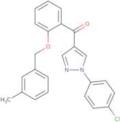 [1-(4-Chlorophenyl)-1H-pyrazol-4-yl]{2-[(3-methylbenzyl)oxy]phenyl}methanone