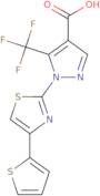 1-[4-(2-Thienyl)-1,3-thiazol-2-yl]-5-(trifluoromethyl)-1H-pyrazole-4-carboxylic acid