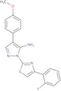 1-[4-(2-Fluorophenyl)-1,3-thiazol-2-yl]-4-(4-methoxyphenyl)-1H-pyrazol-5-amine