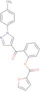 2-{[1-(4-Methylphenyl)-1H-pyrazol-4-yl]carbonyl}phenyl 2-furoate