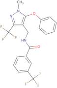 N-{[1-Methyl-5-phenoxy-3-(trifluoromethyl)-1H-pyrazol-4-yl]methyl}-3-(trifluoromethyl)benzamide