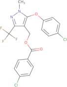 [5-(4-Chlorophenoxy)-1-methyl-3-(trifluoromethyl)-1H-pyrazol-4-yl]methyl 4-chlorobenzenecarboxylate