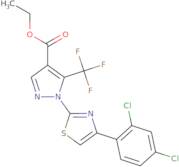 Ethyl 1-[4-(2,4-dichlorophenyl)-1,3-thiazol-2-yl]-5-(trifluoromethyl)-1H-pyrazole-4-carboxylate