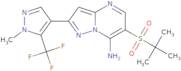 6-tert-Butylsulfonyl-2-[1-methyl-5-(trifluoromethyl)pyrazol-4-yl]pyrazolo[1,5-a]pyrimidin-7-amine