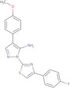 1-[4-(4-Fluorophenyl)-1,3-thiazol-2-yl]-4-(4-methoxyphenyl)-1H-pyrazol-5-amine