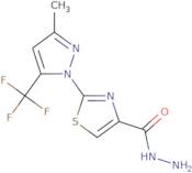 2-[3-Methyl-5-(trifluoromethyl)-1H-pyrazol-1-yl]-1,3-thiazole-4-carbohydrazide