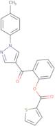 2-{[1-(4-Methylphenyl)-1H-pyrazol-4-yl]carbonyl}phenyl 2-thiophenecarboxylate