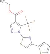 Ethyl 1-[4-(2-thienyl)-1,3-thiazol-2-yl]-5-(trifluoromethyl)-1H-pyrazole-4-carboxylate