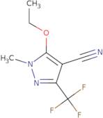 5-Ethoxy-1-methyl-3-(trifluoromethyl)-1H-pyrazole-4-carbonitrile