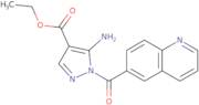 Ethyl 5-amino-1-(6-quinolinylcarbonyl)-1H-pyrazole-4-carboxylate