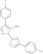 1-[4-(4-Chlorophenyl)-1,3-thiazol-2-yl]-4-(4-fluorophenyl)-1H-pyrazol-5-amine