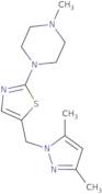 1-{5-[(3,5-Dimethyl-1H-pyrazol-1-yl)methyl]-1,3-thiazol-2-yl}-4-methylpiperazine