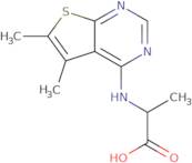 2-({5,6-Dimethylthieno[2,3-d]pyrimidin-4-yl}amino)propanoic acid