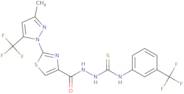 1-[[2-[3-Methyl-5-(trifluoromethyl)pyrazol-1-yl]-1,3-thiazole-4-carbonyl]amino]-3-[3-(trifluoromet…