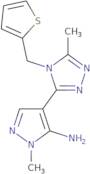 1-Methyl-4-[5-methyl-4-(2-thienylmethyl)-4H-1,2,4-triazol-3-yl]-1H-pyrazol-5-amine